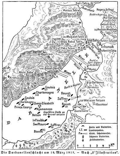 Karte zum 1. Weltkrieg