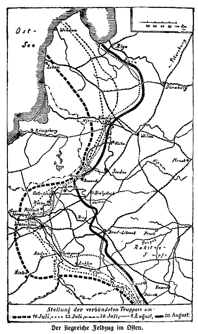 Karte zum Ersten Weltkrieg
