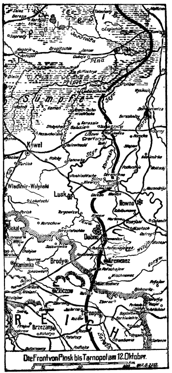 Karte zum 1. Weltkieg