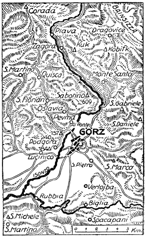Karte zum 1. Weltkrieg