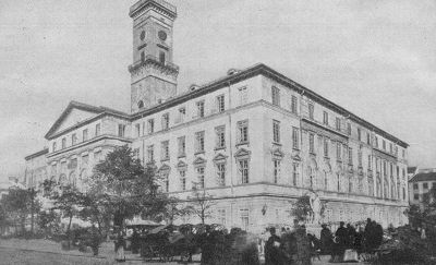 Das Rathaus von Lemberg