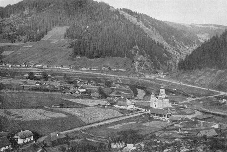Das Tal der Goldenen Bistritz bei Jacobeny
