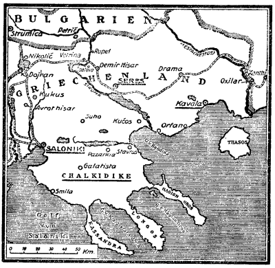 Karte zum 1. Weltkrieg