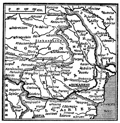 Karte zum 1. Weltkrieg