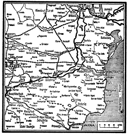 Karte zum 1. Weltkrieg