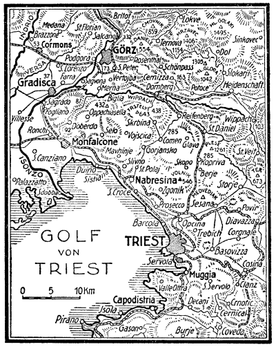 Karte zum 1. Weltkrieg