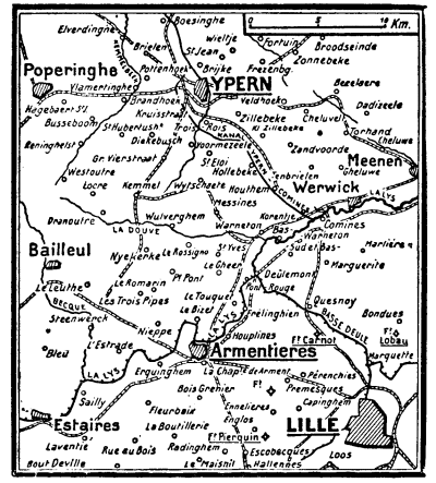 Karte zum 1. Weltkrieg