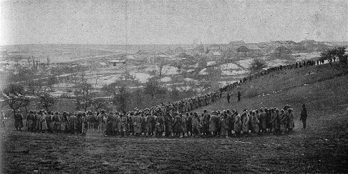 Westfront 1. Weltkrieg: Die bei Ripont in der Champagne gefangenen Franzosen