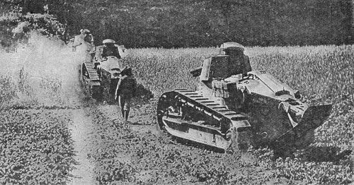 Der 1. Weltkrieg: Französische Panzer