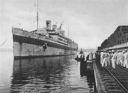 Das Lazarettschiff "La France"